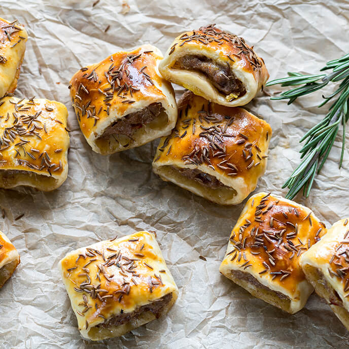 Rock the party with some delicious sausage rolls